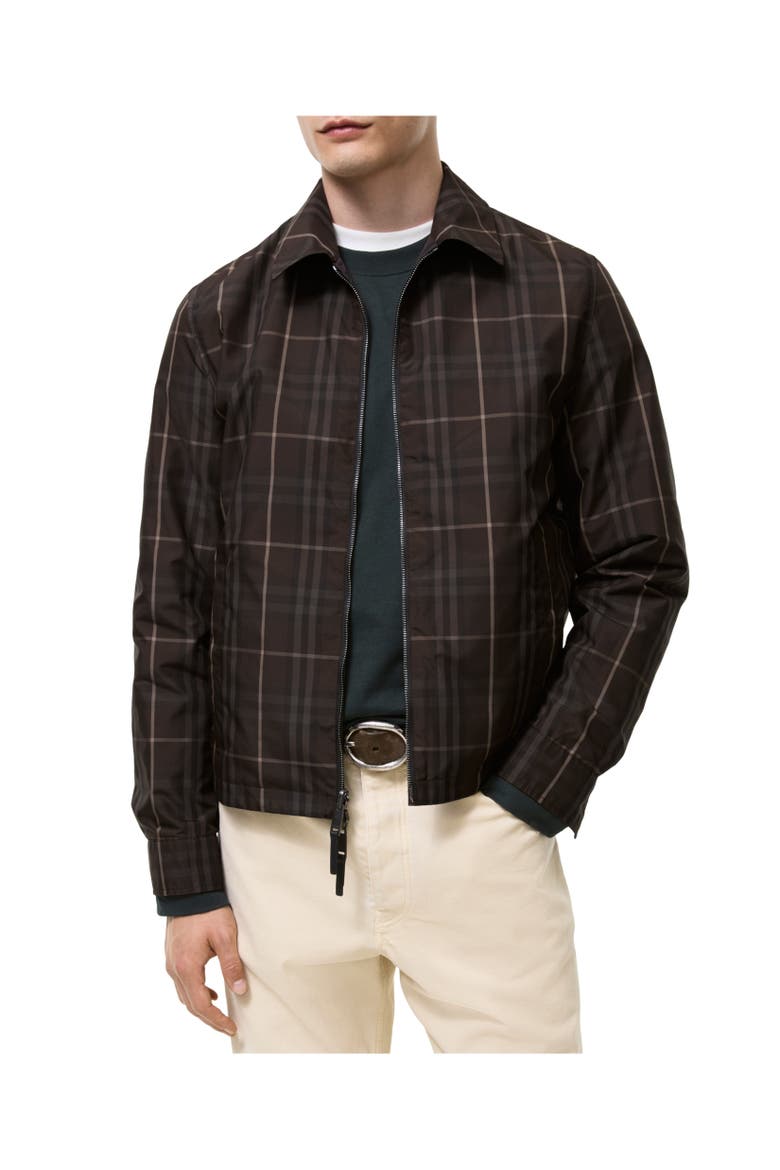 Reversible Nylon Bloomsbury Harrington Jacket, Alternate, color, Peat brown