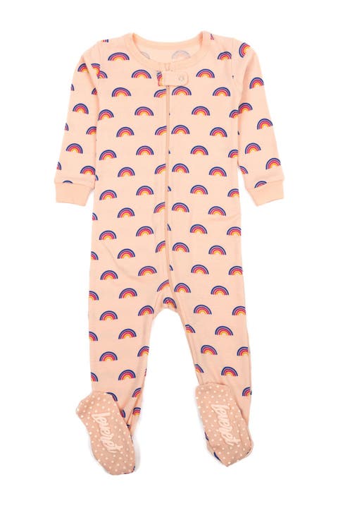 Rainbow Cotton Footed Pajamas