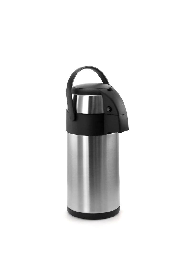 3.17 Quart Stainless Steel Airpot Hot Water Dispenser for Coffee and Tea, Main, color, Silver