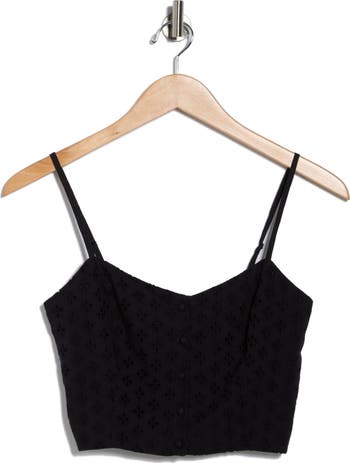 Eyelet Button-Up Camisole