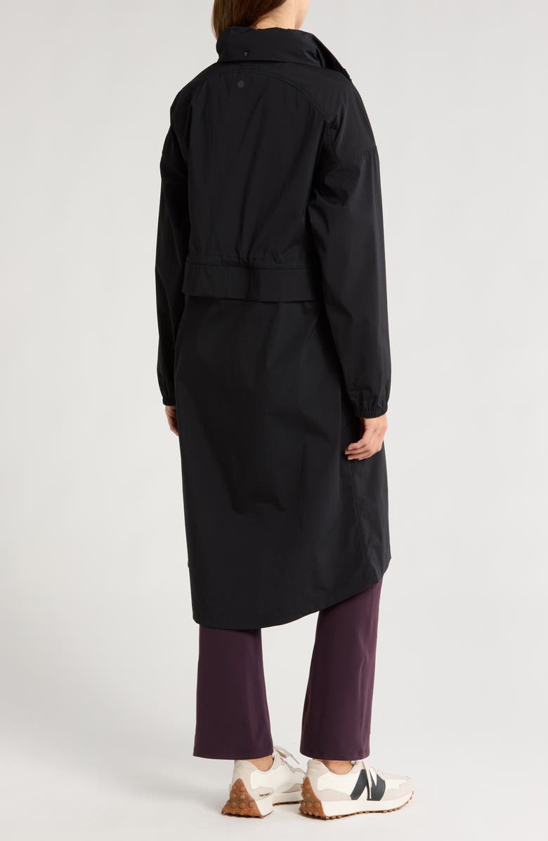 Zella Step Out Water Repellent Jacket with Stowaway Hood, Alternate, color, 