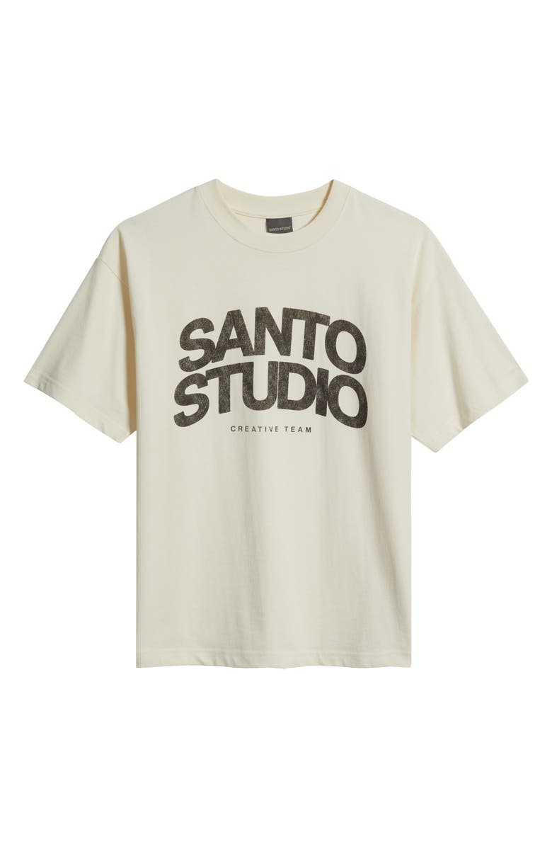 SANTO STUDIO Creative Team Graphic T-Shirt, Alternate, color, Off White