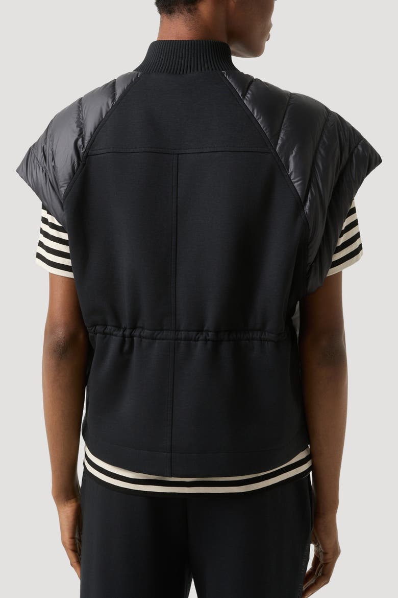Nahla Hybrid Down Vest, Alternate, color, Black