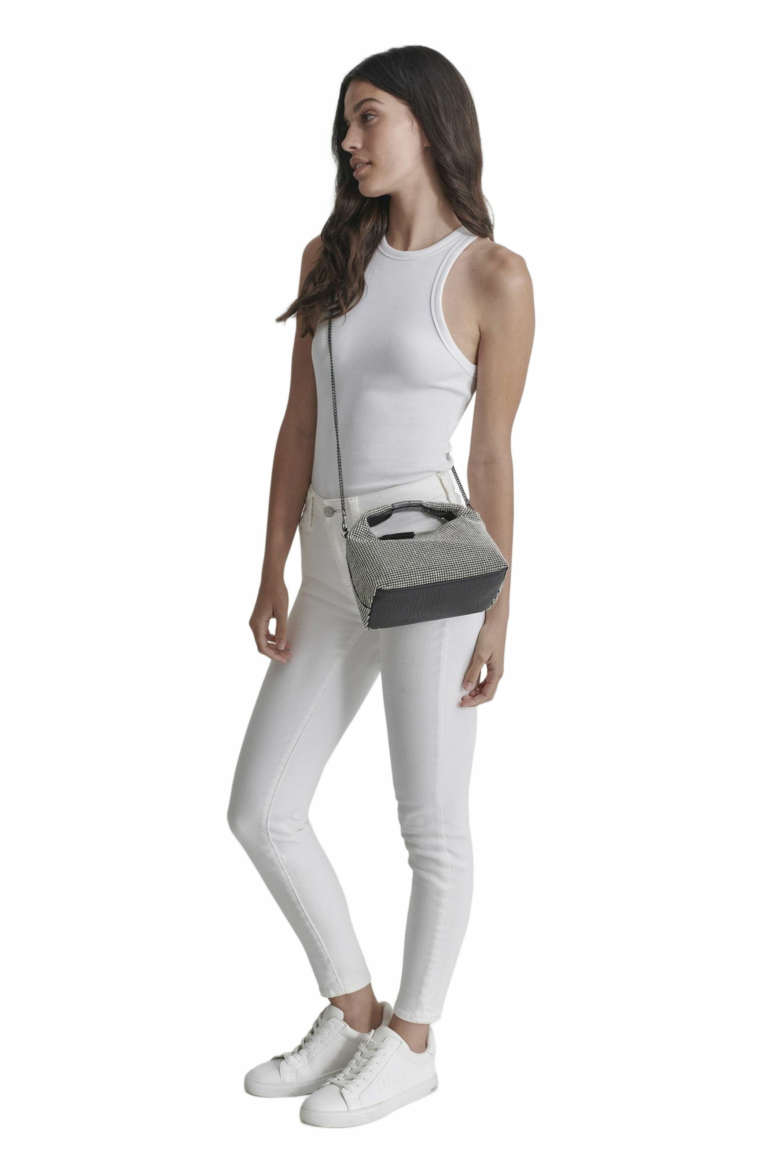 Mel Top-Zip Hobo Bag, Alternate, color, Clear