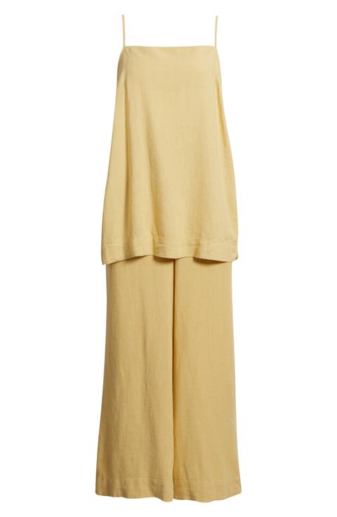 Sightseer Longline Square Neck Top & Wide Leg Pants Set