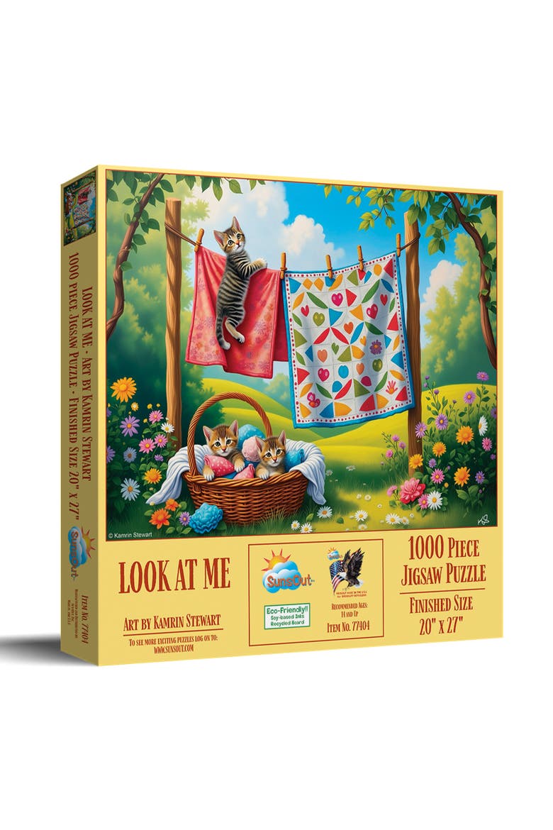 Look at Me 1000 piece Jigsaw Puzzle for Adults, Main, color, Multicolor