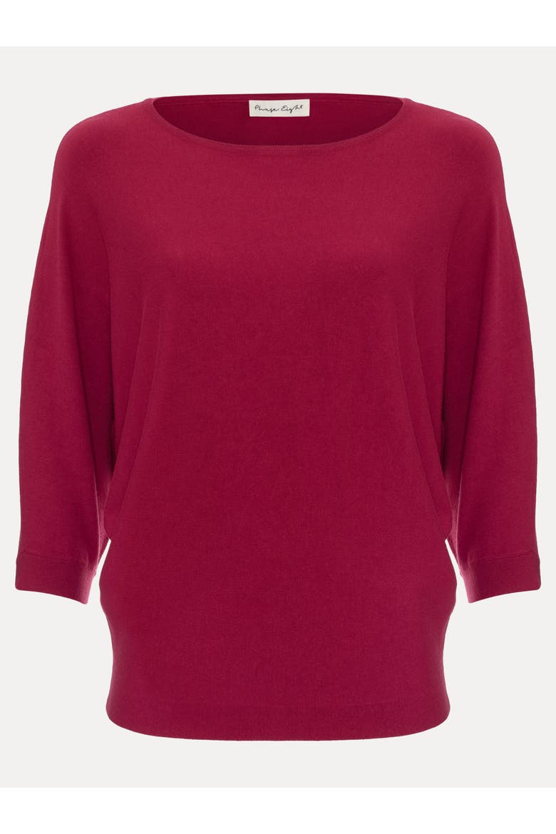 Cristine Draped Knit Jumper, Alternate, color, Burgundy