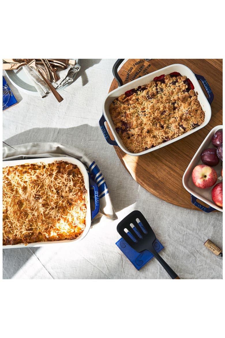 Ceramic 2-Piece Rectangular Baking Dish Set - Dark Blue, Alternate, color, DARK BLUE