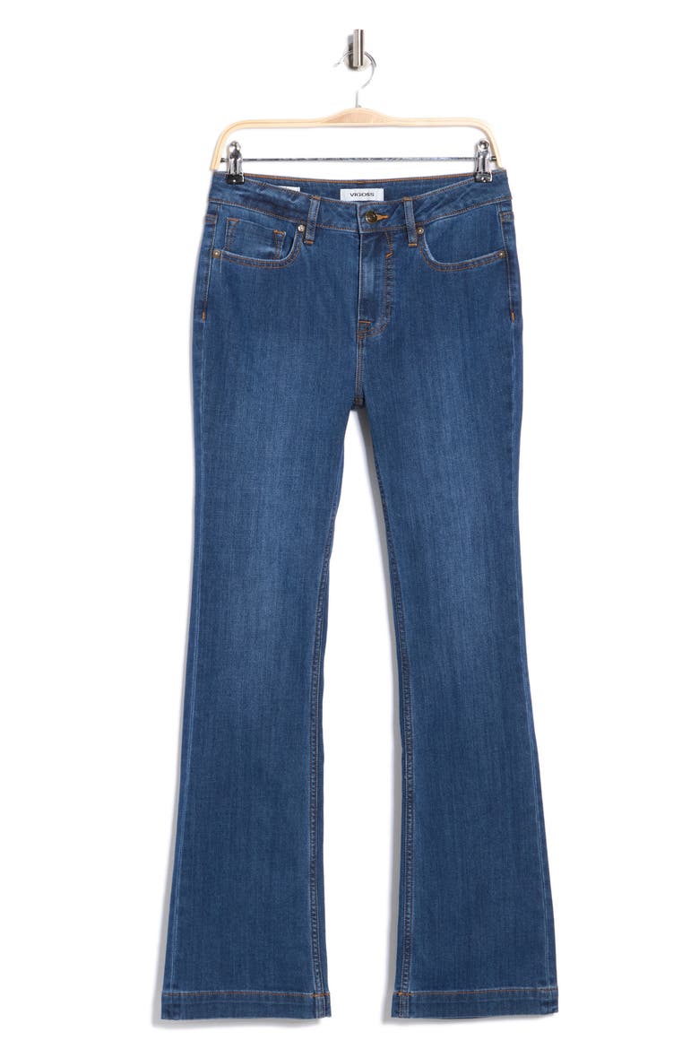 High Waist Bootcut Jeans, Alternate, color, DARK WASH