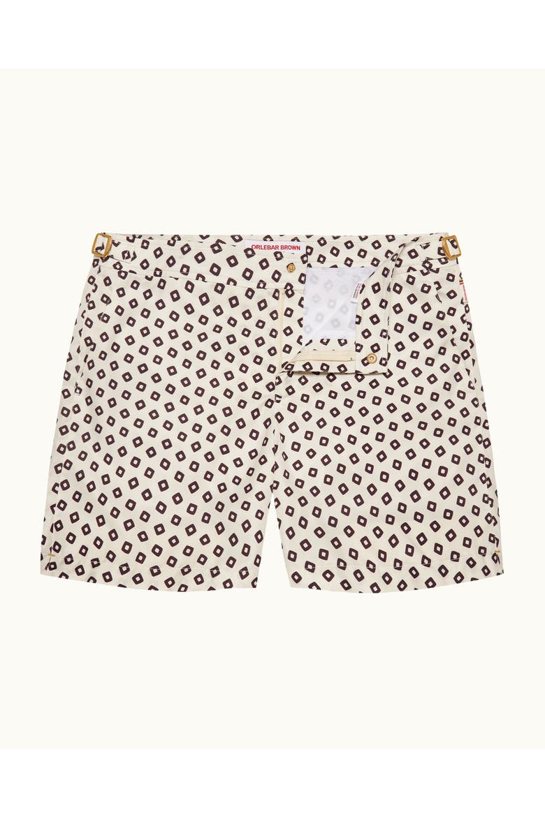 Bulldog Mid-Length Swim Shorts, Main, color, Latte/Damson