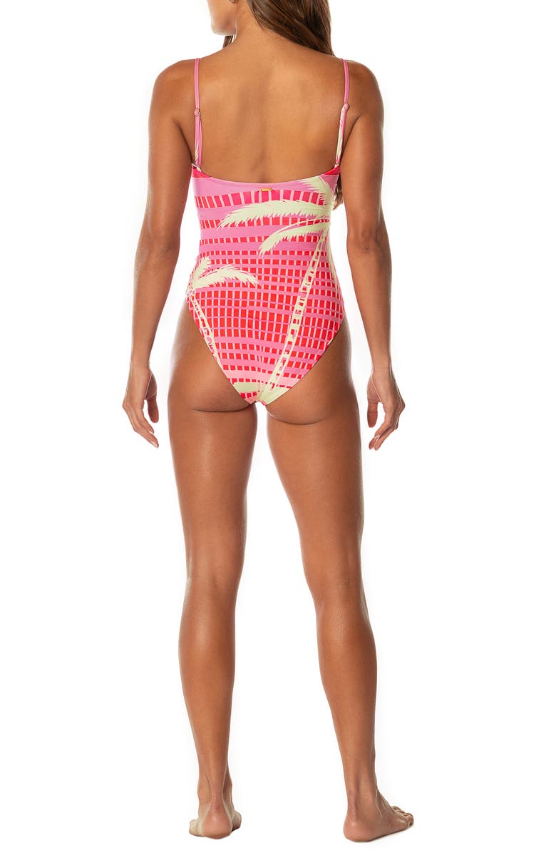 Maaji PALM EXCEL GYPSIES ONE PIECE, Alternate, color, Pink Overflow