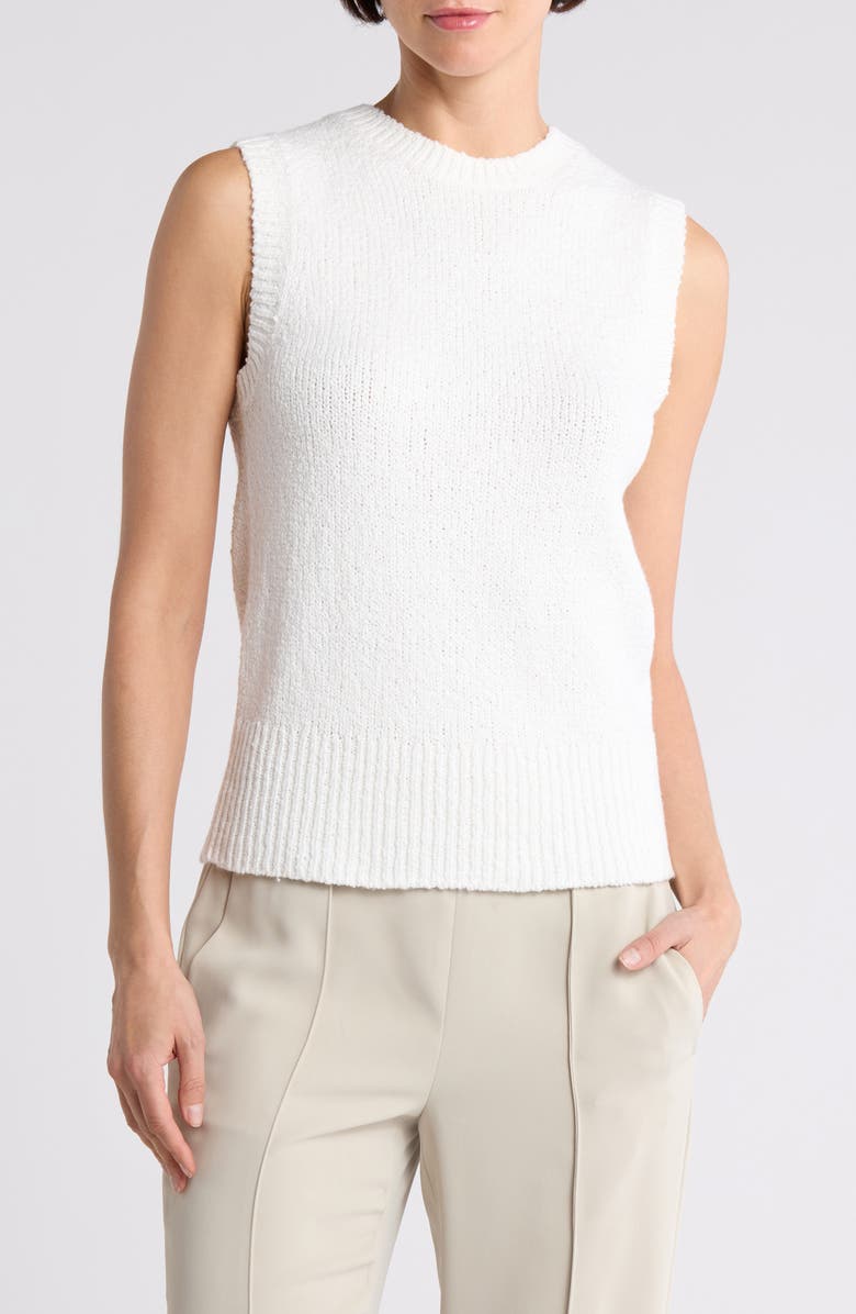 Vince Boucle Shell Sweater, Main, color, Off White