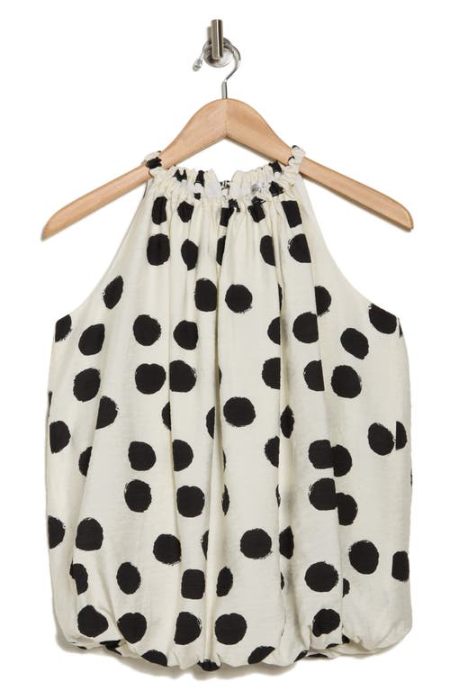 Patrizia Luca Abstract Dot Bubble Top In Black