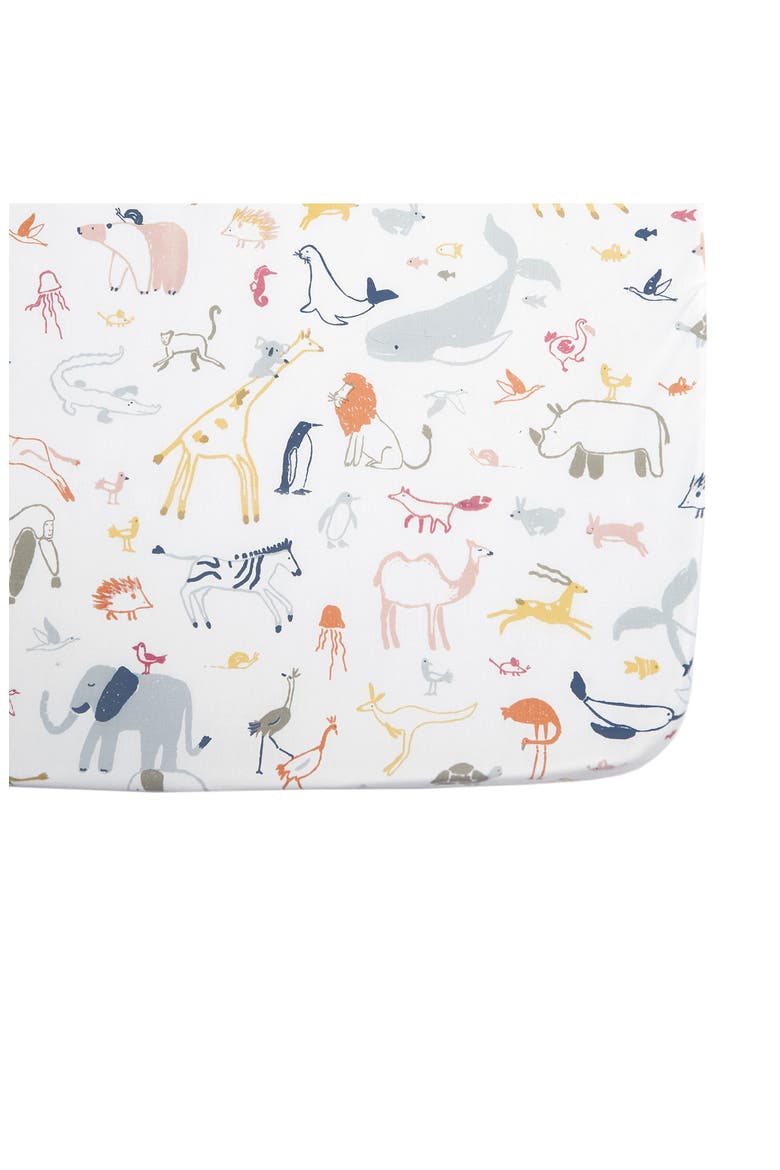 Into the Wild Organic Cotton Crib Sheet, Alternate, color, INTO THE WILD