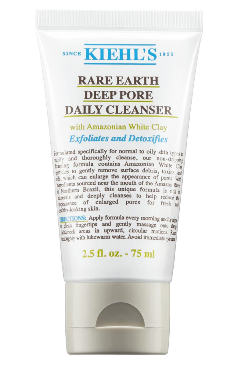Kiehl's Since 1851 KIEHLS Rare Earth Deep Pore Daily Cleanser 2.5 oz., Main, color, 