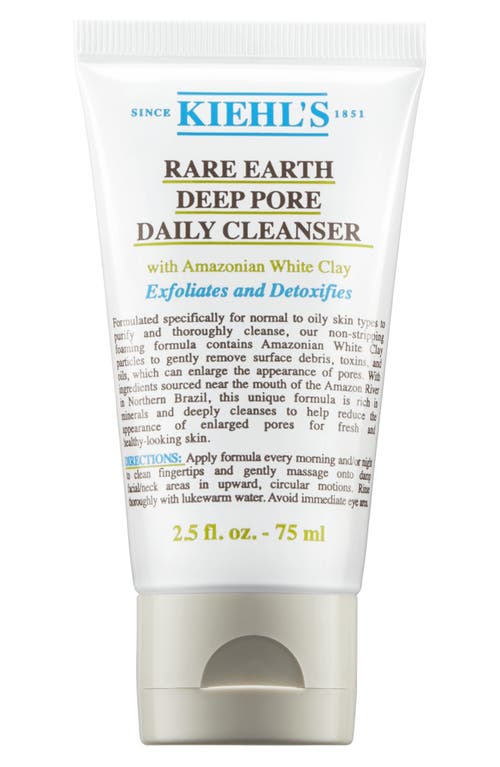 Kiehl's Since 1851 Kiehls Rare Earth Deep Pore Daily Cleanser 2.5 Oz. In Transparent