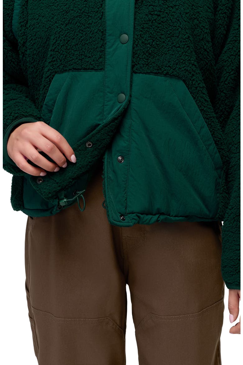 Encinitas Fleece Jacket, Alternate, color, ROOT GREEN