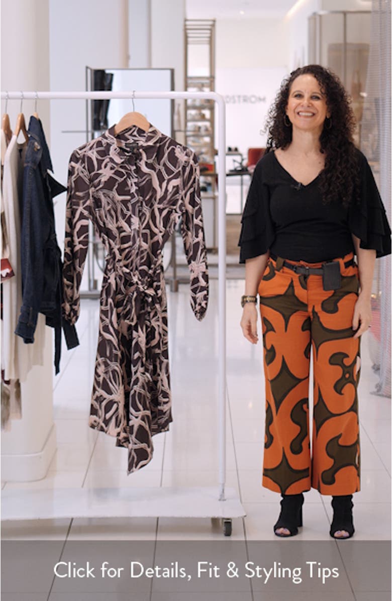 Long Sleeve Belted Shirtdress, sales video thumbnail