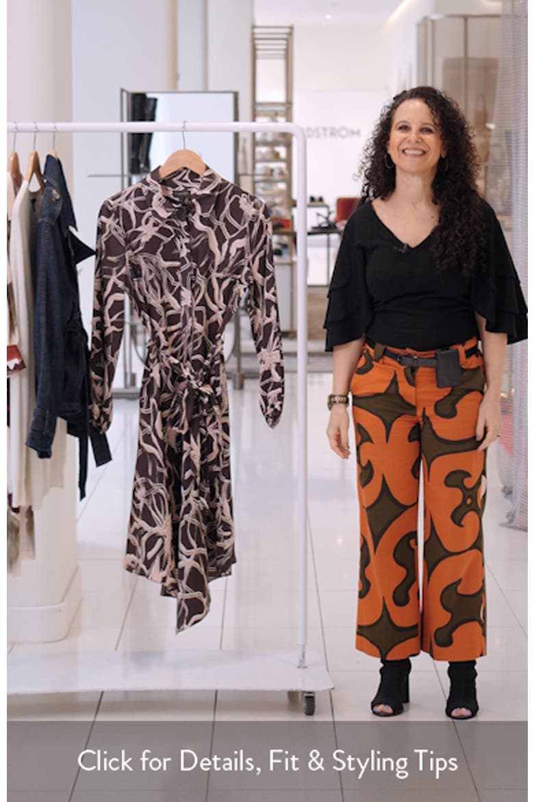 Long Sleeve Belted Shirtdress video
