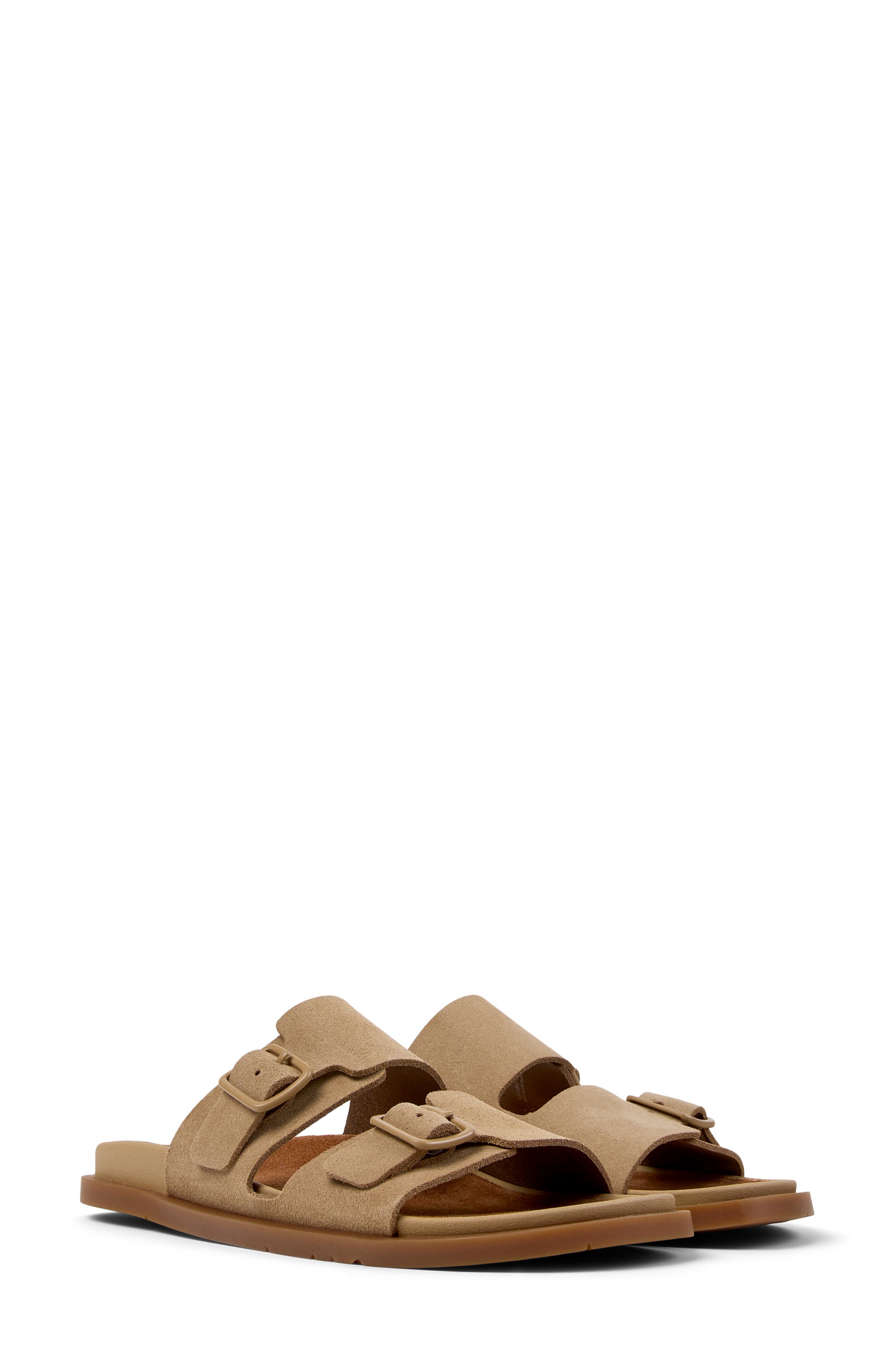 Camper Lluc 2-Strap Sandal, Main, color, Medium Brown