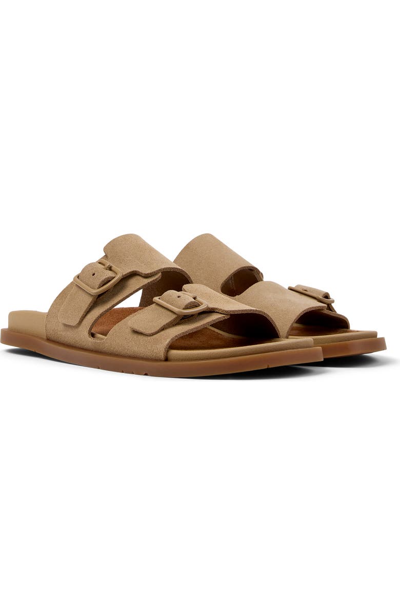 Camper Lluc 2-Strap Sandal, Main, color, Medium Brown