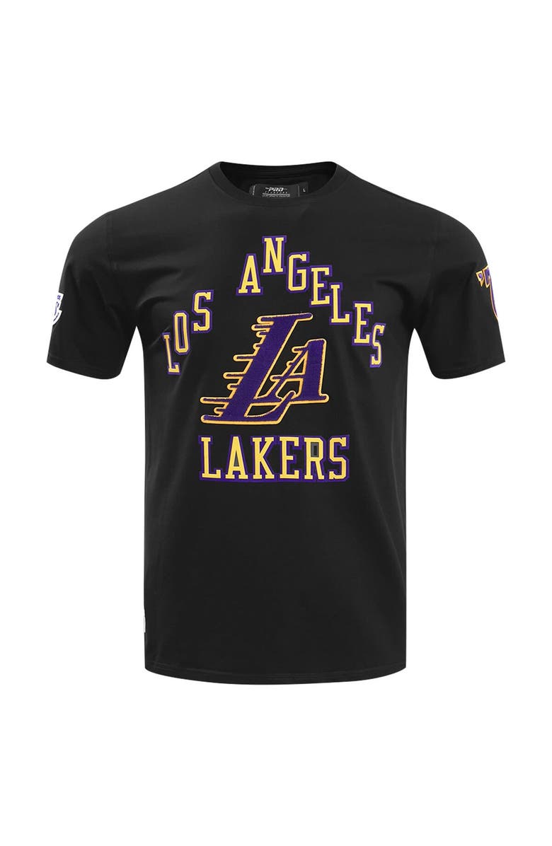 PRO STANDARD Men's Pro Standard Black Los Angeles Lakers T-Shirt, Alternate, color,