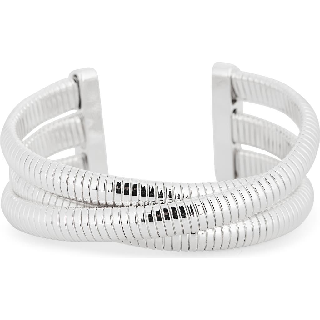 Nordstrom Rack Omega Chain Cuff Bracelet In Metallic