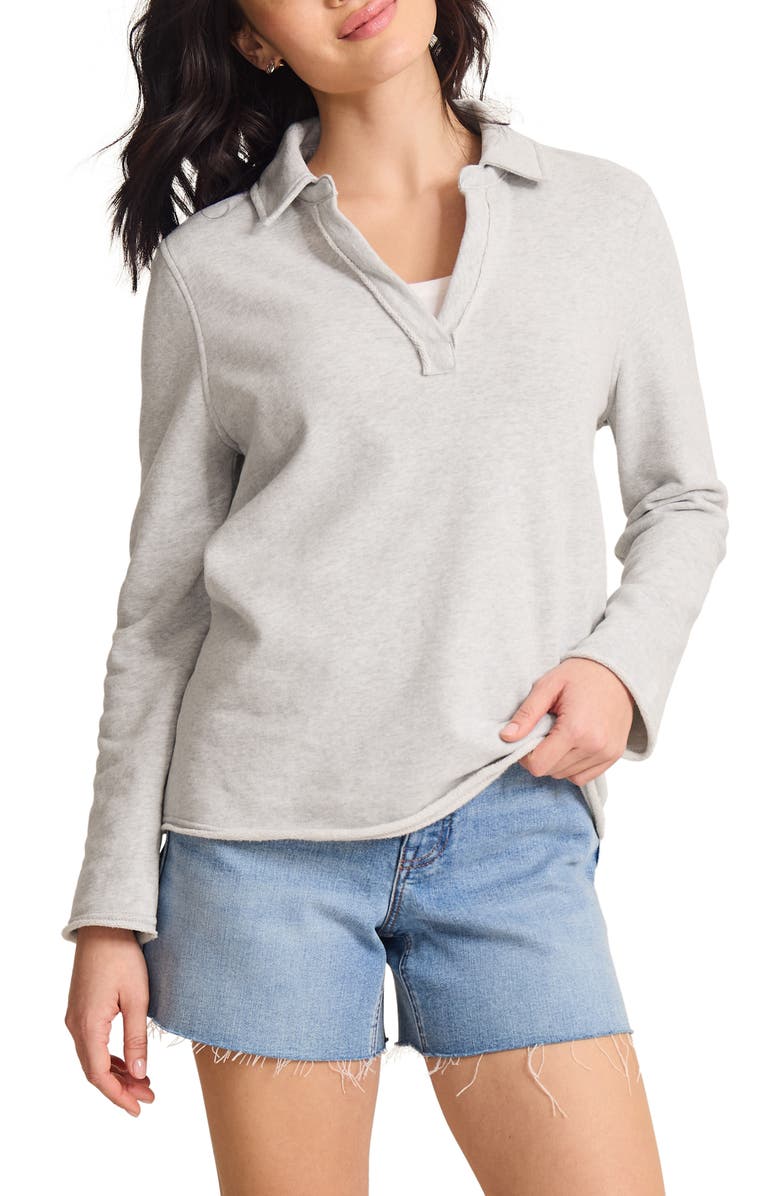 Tommy Bahama Marina del Mar Cotton Johnny Collar Sweatshirt, Main, color,