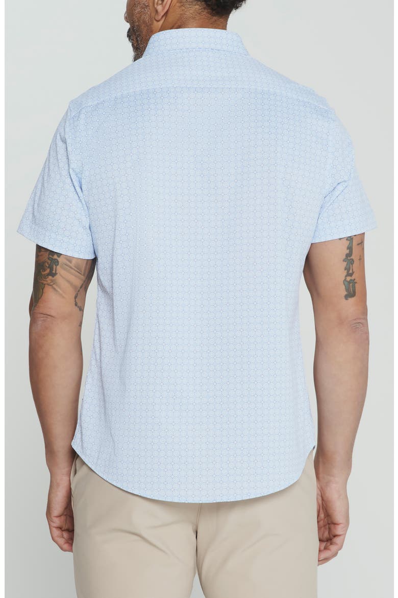 Landen Short Sleeve Button-Up Shirt, Alternate, color, LIGHT BLUE