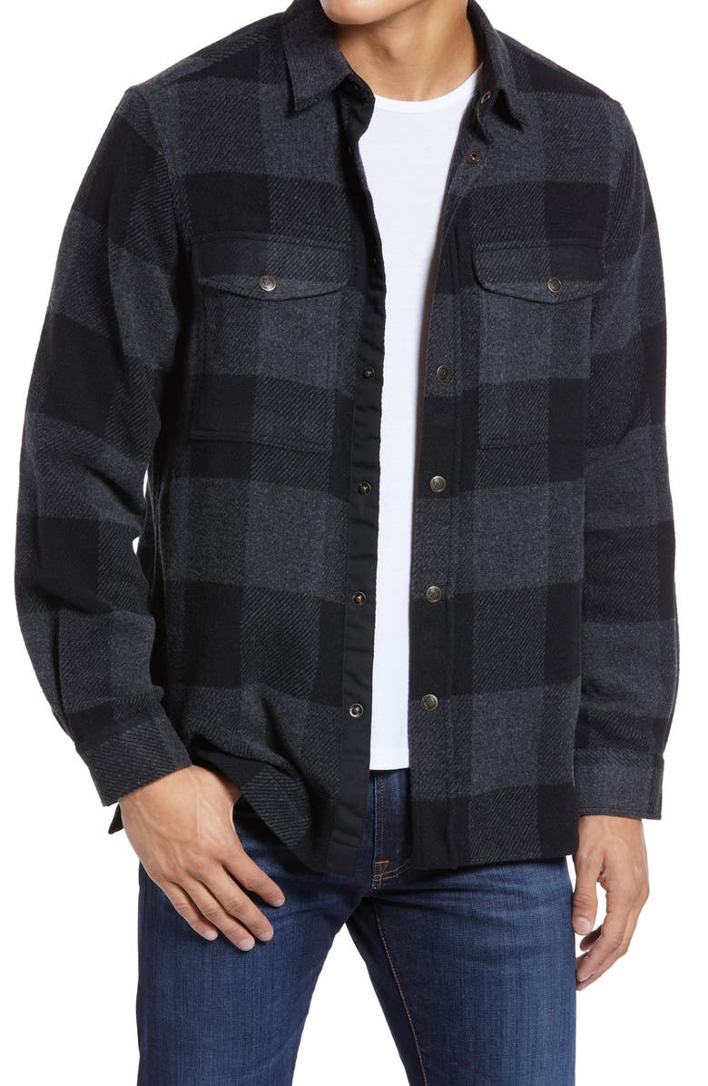 Fjällräven Canada Buffalo Check Snap Front Shirt, Main, color,