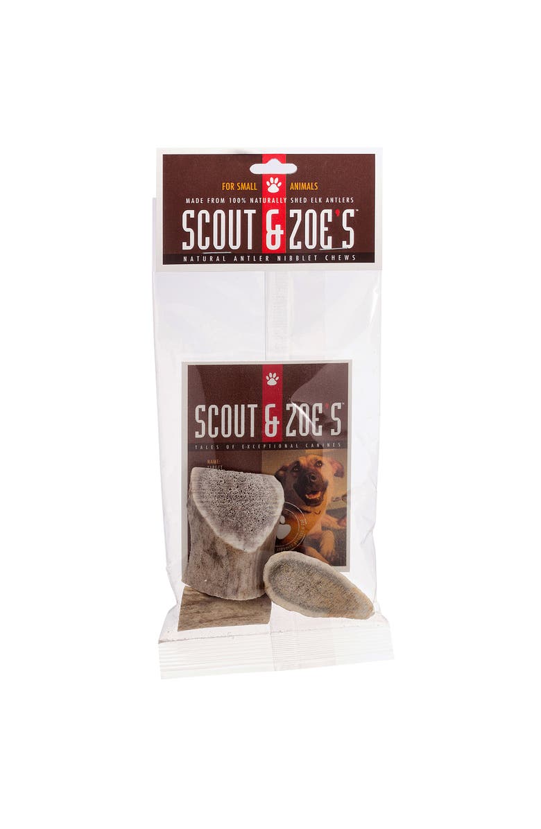 Scout & Zoe's Elk Antler Nibblets, Dog & Small Animal Chews, Preservative Free, Main, color, Multicolored