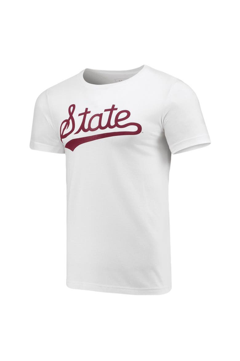 Men's Homefield White Mississippi State Bulldogs Vintage Baseball Script T-Shirt, Alternate, color, White