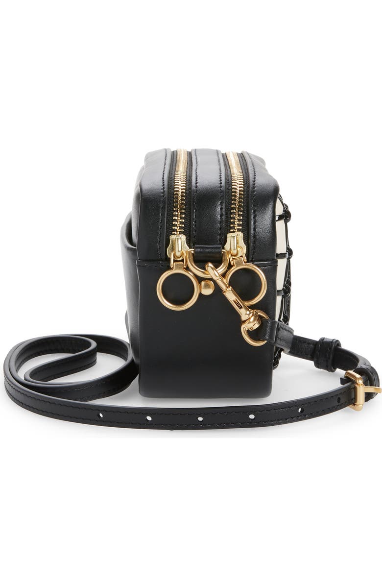 Tory Burch Perry Bombé Leather Mini Whipstitch Crossbody Bag, Alternate, color,