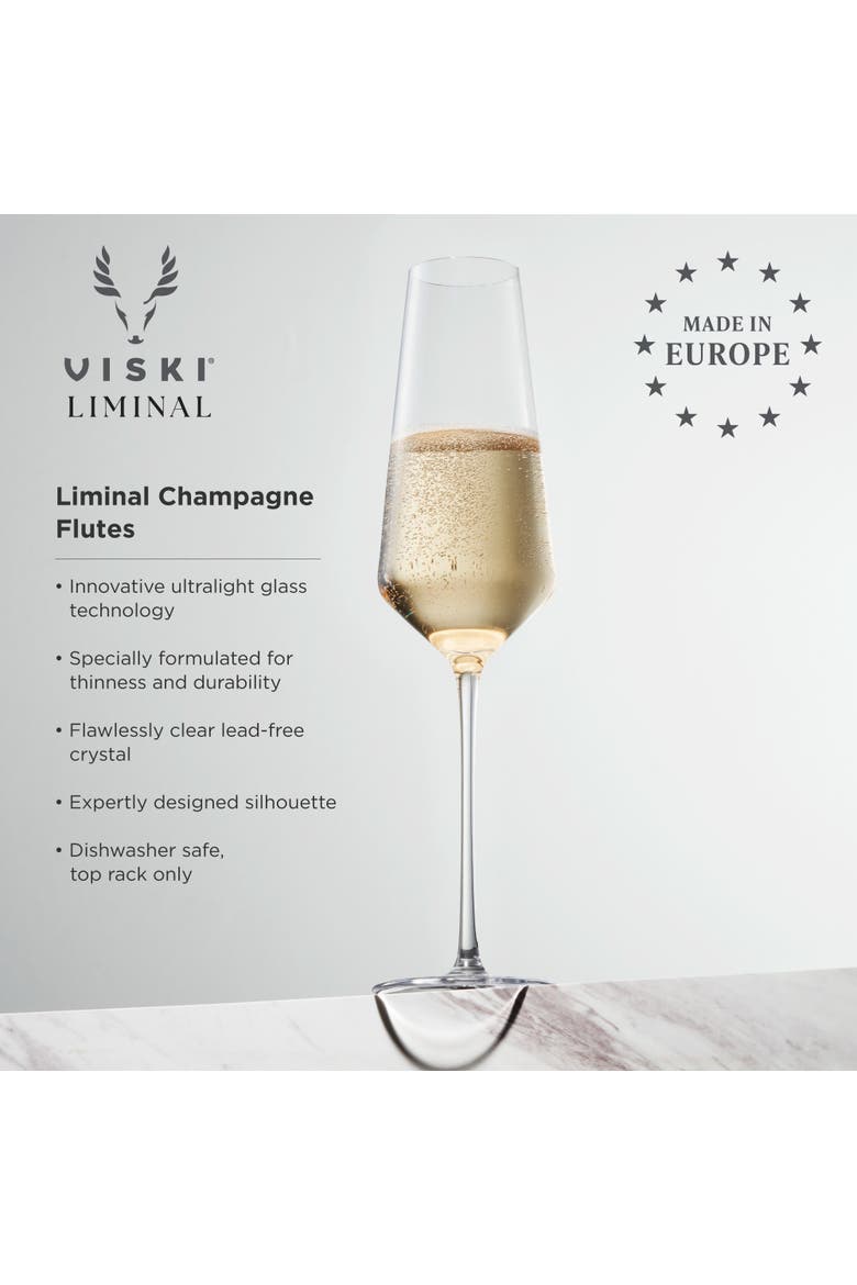 Reserve Liminal Champagne Flute, Alternate, color, Clear