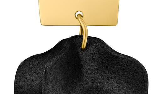 Jardin Ginkgo Leaf Flutter Drop Earrings In Black
