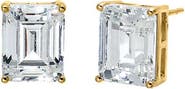 BY ADINA EDEN Emerald Solitaire CZ Stud Earring