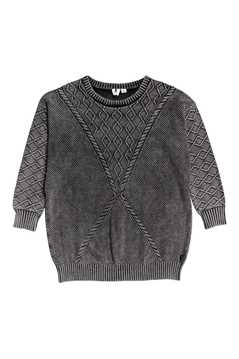 Snow Day Long Sleeve Sweater Dress, Alternate, color, ANTHRACITE