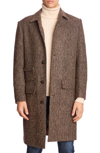 Paisley & Gray Overcoat In Brown