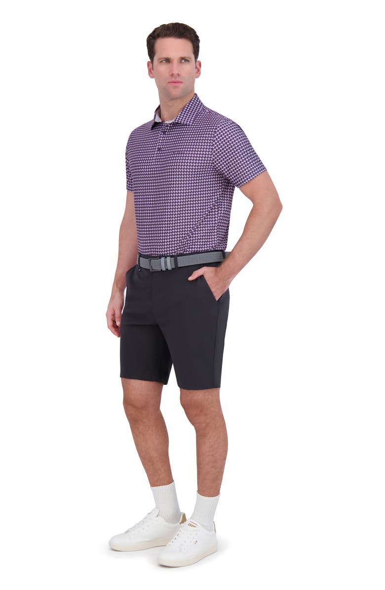 Ben Sherman Optic Geo Tech Jersey Golf Polo, Alternate, color, Purple