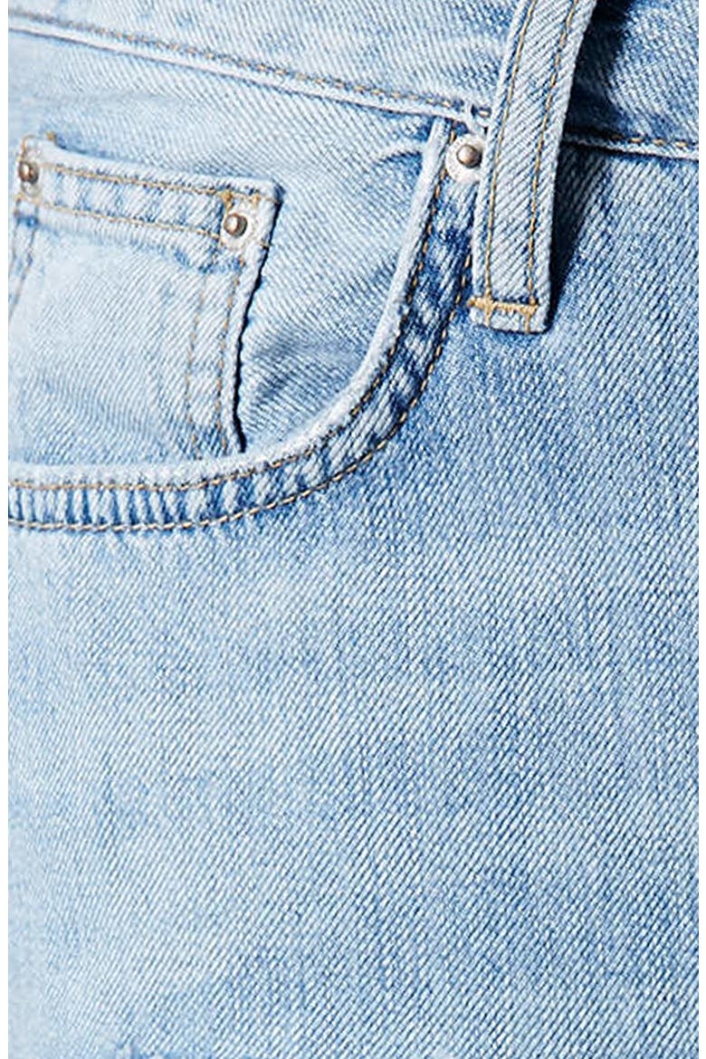 Moto Destroyed Boyfriend Jeans, Alternate, color, LIGHT DENIM