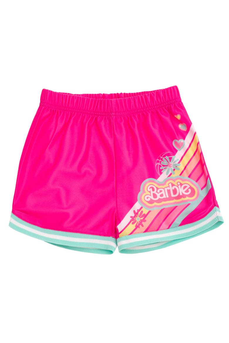 Athletic Tank Top & Shorts Set, Alternate, color, White / Pink
