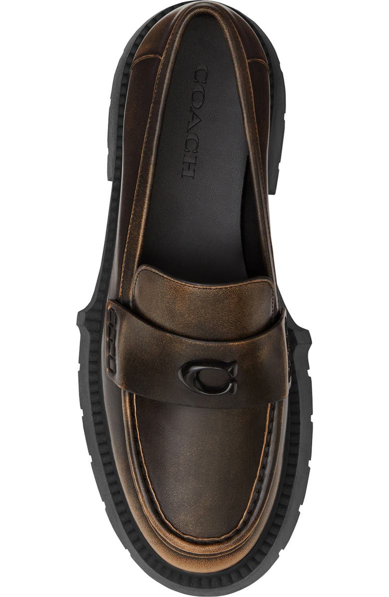 COACH Leah Platform Loafer, Alternate, color, Black