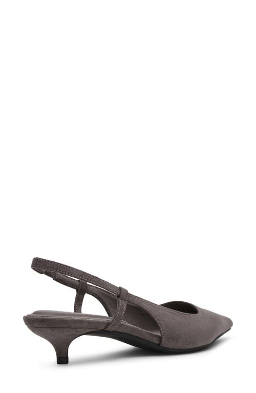 Anne Klein Shorty Slingback Pump In Gray