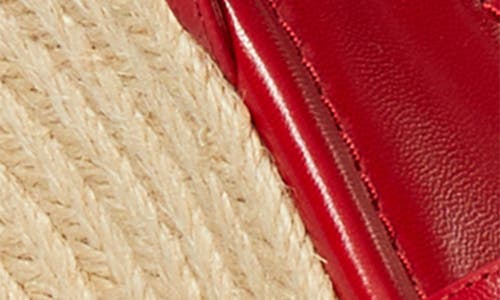 Tory Burch Capri Miller Espadrille Wedge In Red