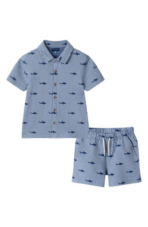 Kids' Seersucker Button-Up Shirt & Shorts (Toddler & Little Kid)