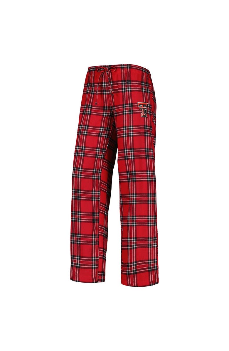 CONCEPTS SPORT Women's Concepts Sport Red/Black Texas Tech Red Raiders Badge T-Shirt & Flannel Pants Sleep Set, Alternate, color, 