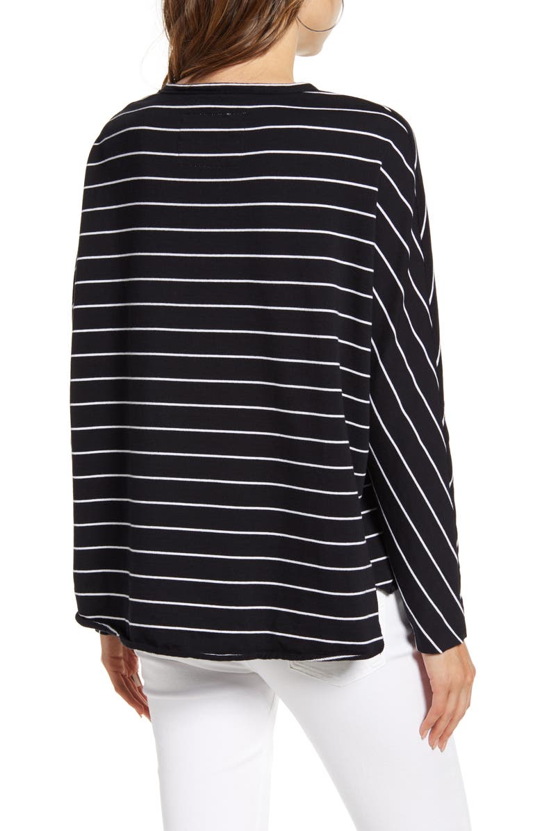 Frank & Eileen Tee Lab Oversize Stripe Sweatshirt, Alternate, color, 