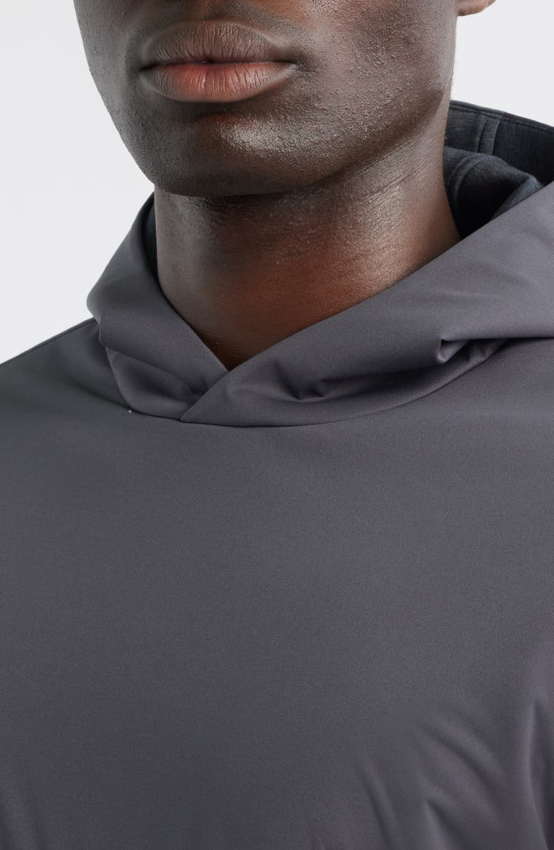 Peter Millar Crown Crafted Winsome Hybird Hoodie, Alternate, color, Iridium