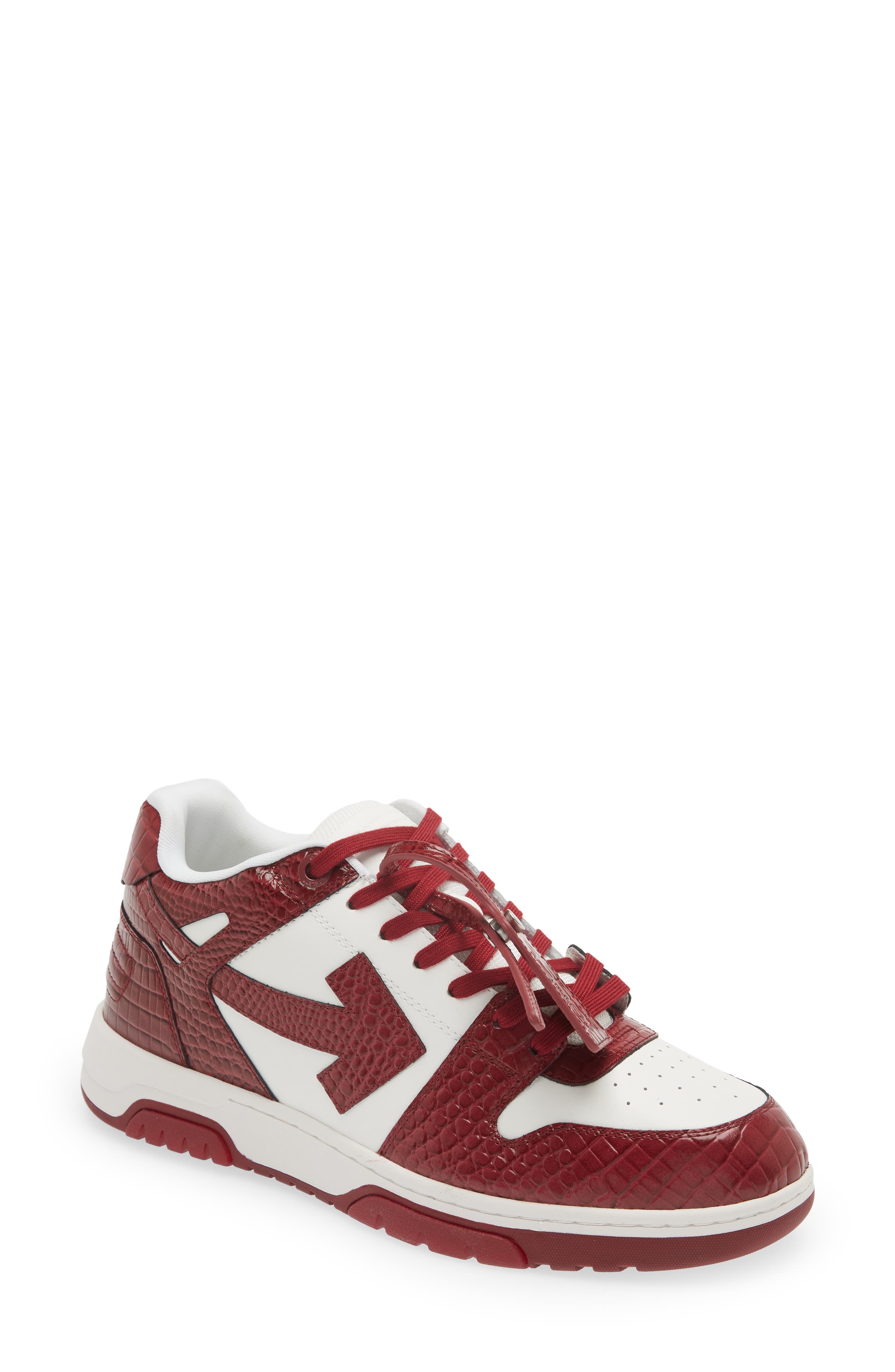 Off-White Out of Office Croc Embossed Sneaker, Main, color, 