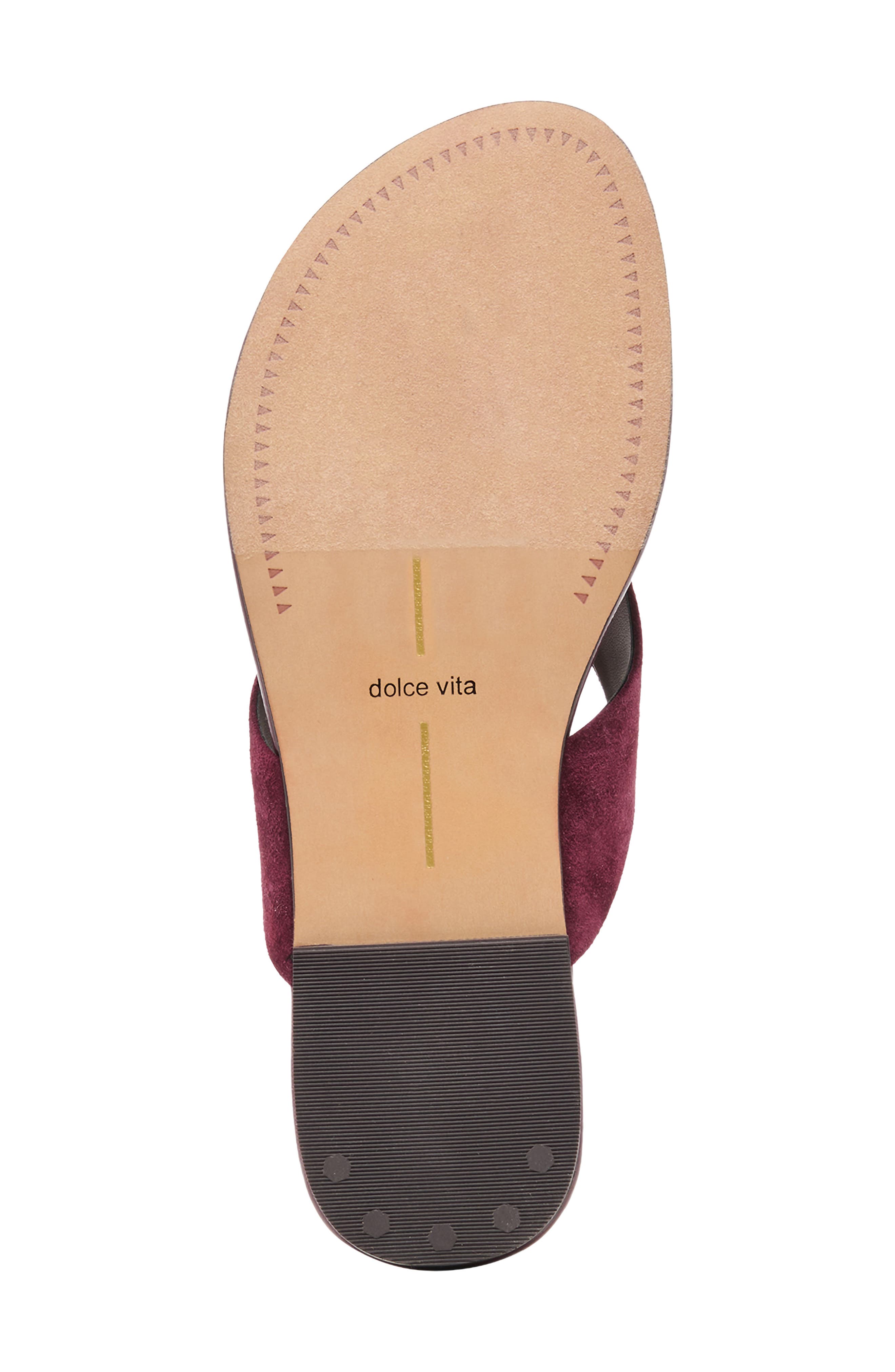 Linnet Flip Flop, Alternate, color, PLUM SUEDE